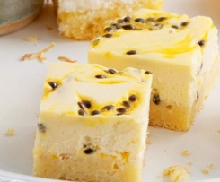 Passionfruit Cheesecake Slice