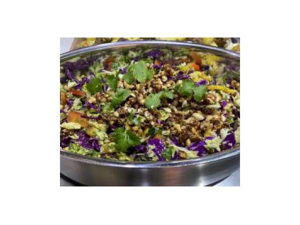 Steph's Slaw with Mango & Caramelised Peanuts