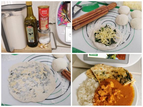 THERMOMUMMA GARLIC, CHEESE & SPINACH NAAN