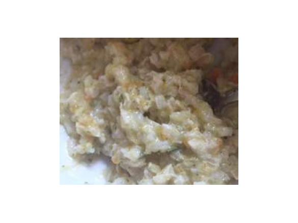 Baby chicken & veg risotto