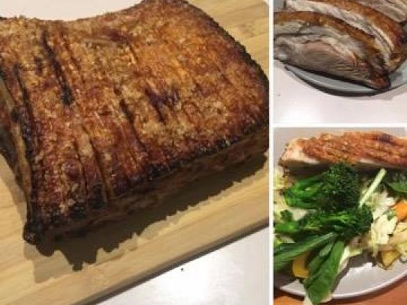 Twice Cooked Asian Style Pork Belly