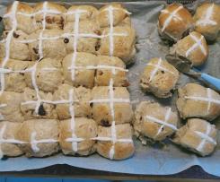 Hot Cross Buns with plain flour