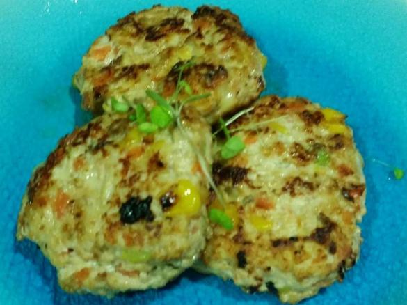 Easy chicken rissoles