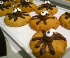 Peanut butter spider cookies