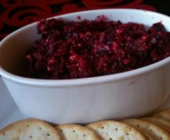 Roasted Beetroot and Sun Dried Tomato Dip