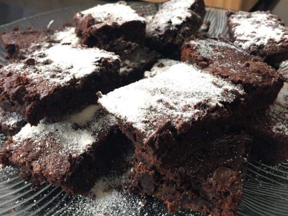 Black Bean Peppermint Brownies