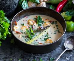 Sweet and sour prawn and coconut soup - Fouad Kassab