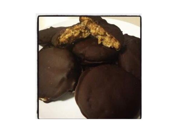 No Bake Choc Mint Biscuits