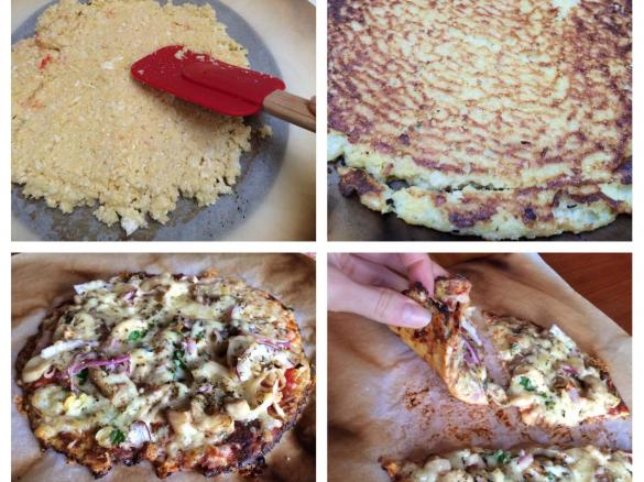 Pizza base - Paleo Gluten Free Cauliflower