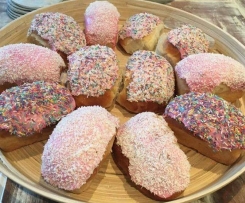 Finger Buns with Pink Icing