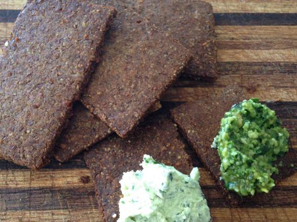 Flax Seed & Almond Meal Crackers