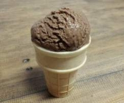 Chocolate, Almond & Banana instant ice cream 