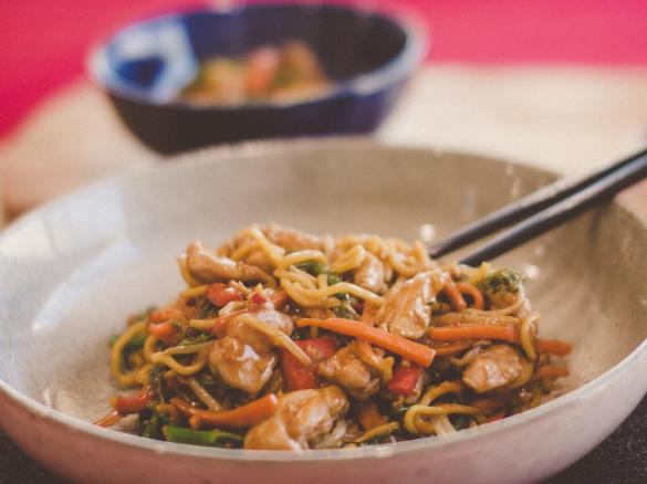 Satay Chicken Noodles