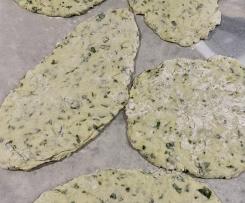 Easy Garlic & Spinach Naan Bread
