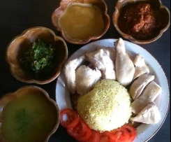Hainanese Chicken Rice (Chinese Poached Chicken - Varoma Steamed)