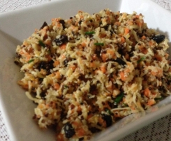 Quinoa, carrot, coconut and ginger salad