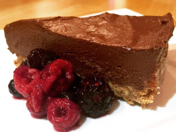 No bake Chocolate Avocado Cheesecake