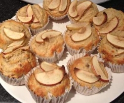 Sugar Free Apple and Banana Muffins