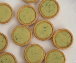 White Chocolate, Lime and Basil Tarts
