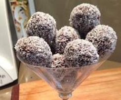 Chocolate date almond balls