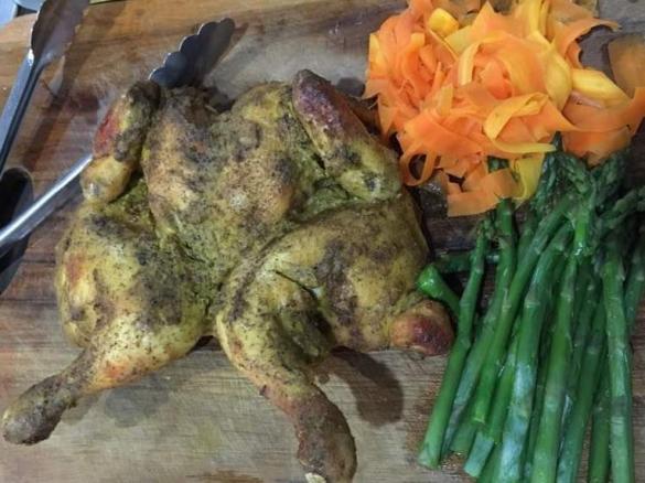 Spiced Honey Chicken with jus