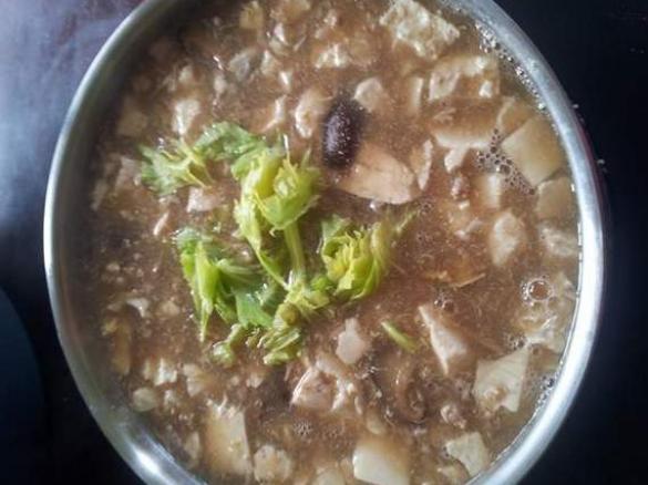Tofu soup