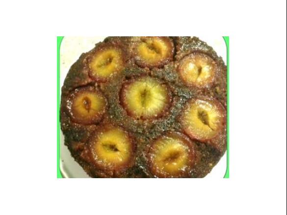 gluten-free upside-down plum chocolate cake