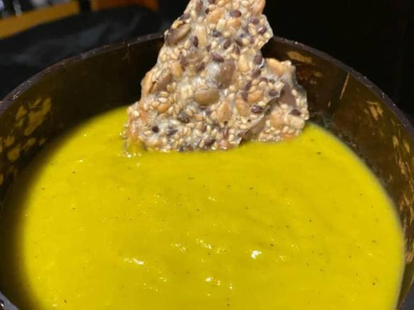 Celeriac, Zucchini, Leek, Tomato & Carrot Soup