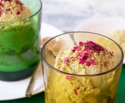 Matcha Green Tea and Pistachio Icecream