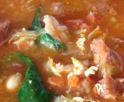 Chicken, Chorizo and Chickpea Soup