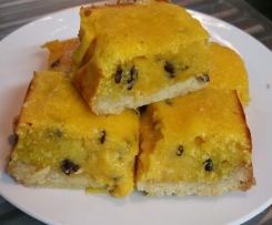 Lemon and Passionfruit Slice