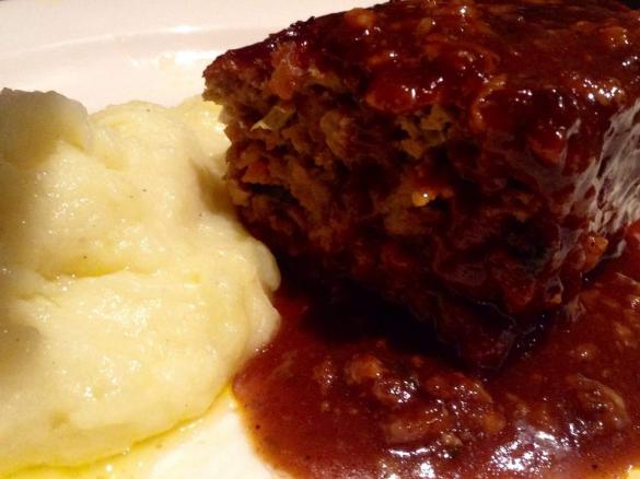 Meatloaf with homemade BBQ Sauce