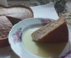 Waitangi Day Gluten Free Feijoa Cake with Milky Bar Kid Sauce