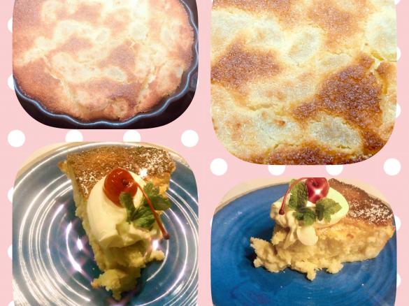 Apple and custard Impossible Pie