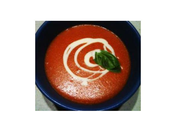 Roasted Red Pepper Tomato & Quinoa Soup