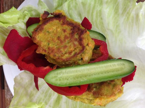 Chick Pea, Zucchini and Carrot Fritters