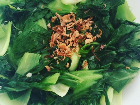 Bok Choy with garlic and oyster sauce