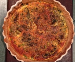 Smoked Salmon and Dill Quiche