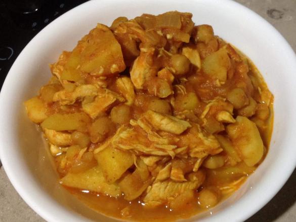 Clone of Pumpkin (or potato and chicken) & Chickpea Curry