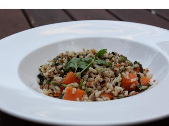 Brown Rice, Quinoa, & Pumpkin Salad "Solar Springs"