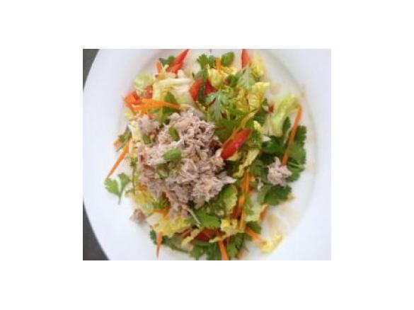Asian Coconut Poached Chicken Salad