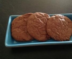 Flourless Mocha Fudge Cookies 