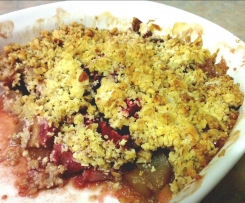 Apple and Plum Crumble