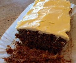 Moist Carrot, Walnut & Pineapple cake