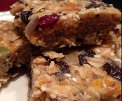 Gluten and sugar free "Birdseed" Muesli Bars 