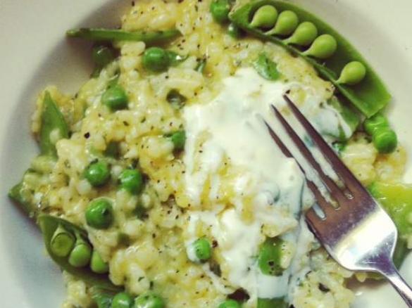 Spring Pea and Mint Risotto