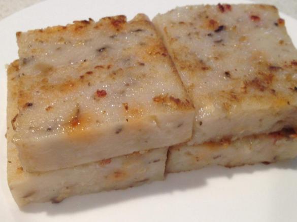 Chinese style steamed/fried radish cake