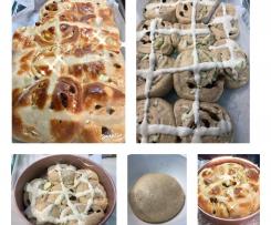 Hot Cross Bun Apple and Cinnamon Scrolls