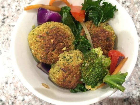Baked Cauliflower Falafel