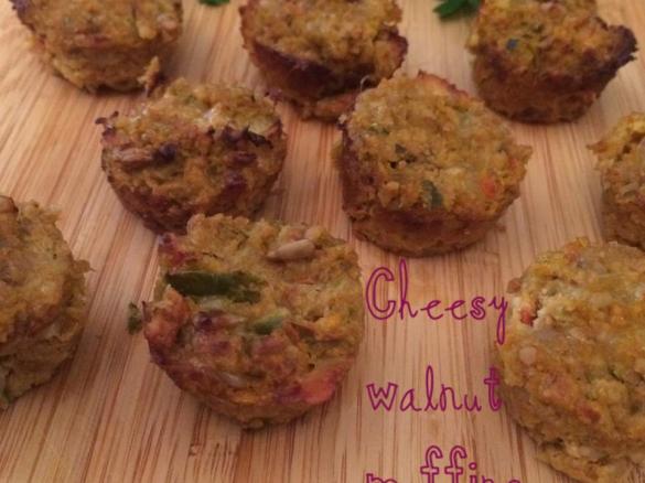 Cheesy Walnut Muffin